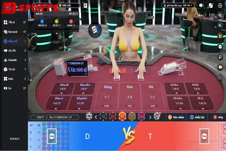 Rồng hổ - Game bài siêu hot tại BSport