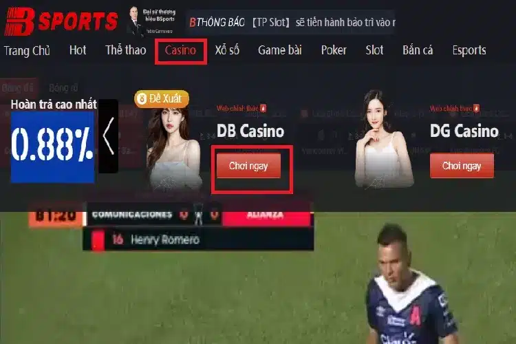 Cách tham gia cá cược tại sảnh casino của BSport